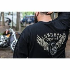 Lowbrow Customs Winged Wheel T-Shirt 11 Lowbrow Customs Winged Wheel T-Shirt -Motorcycle Accessories Shop 000855 lowbrow customs winged wheel t shirt 408 web