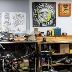 Lowbrow Customs Weirdo Banner -Motorcycle Accessories Shop 001833 LowbrowCustomsWeirdoBanner 5