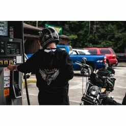 Lowbrow Customs Winged Wheel Zip-Up Hooded Sweatshirt 8 Lowbrow Customs Winged Wheel Zip-Up Hooded Sweatshirt -Motorcycle Accessories Shop 003819 lowbrow customs winged wheel mens hooded sweatshirt 2