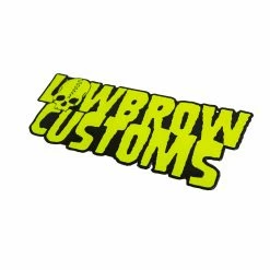Lowbrow Customs Stamped Metal Shop Signs