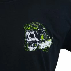 Lowbrow Customs Ride Fast Take Chances T-Shirt -Motorcycle Accessories Shop 004573 lowbrow customs ride fast take chances t shirt front closeup