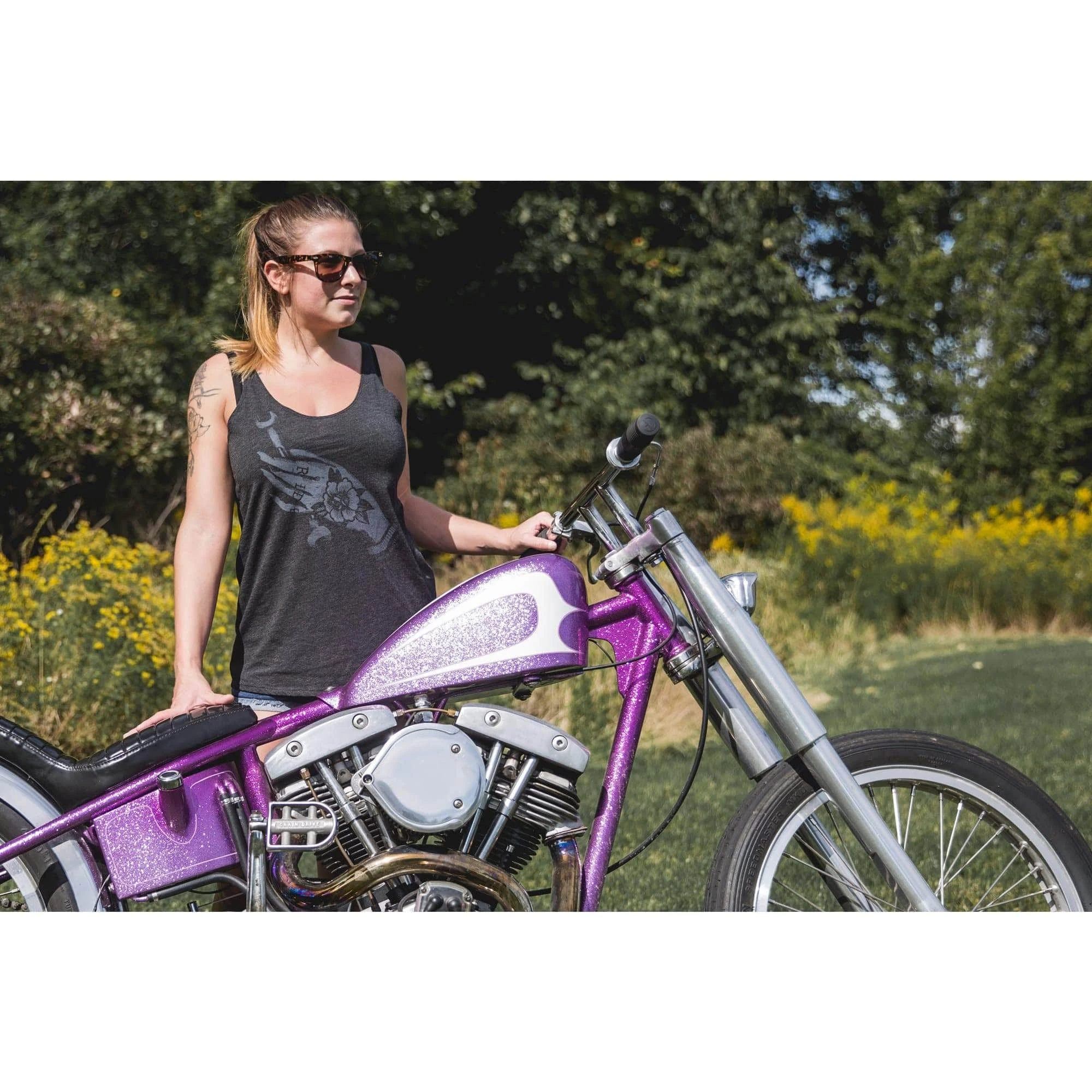 Lowbrow Customs Women Ride Tank Top 3 Lowbrow Customs Women Ride Tank Top - Image 3