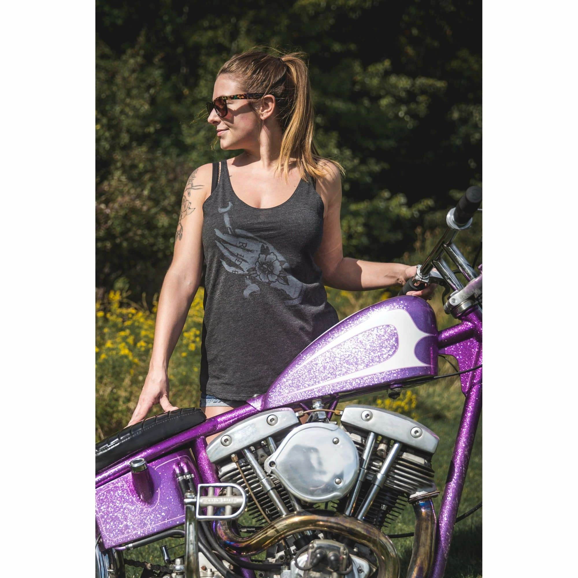 Lowbrow Customs Women Ride Tank Top 4 Lowbrow Customs Women Ride Tank Top - Image 4