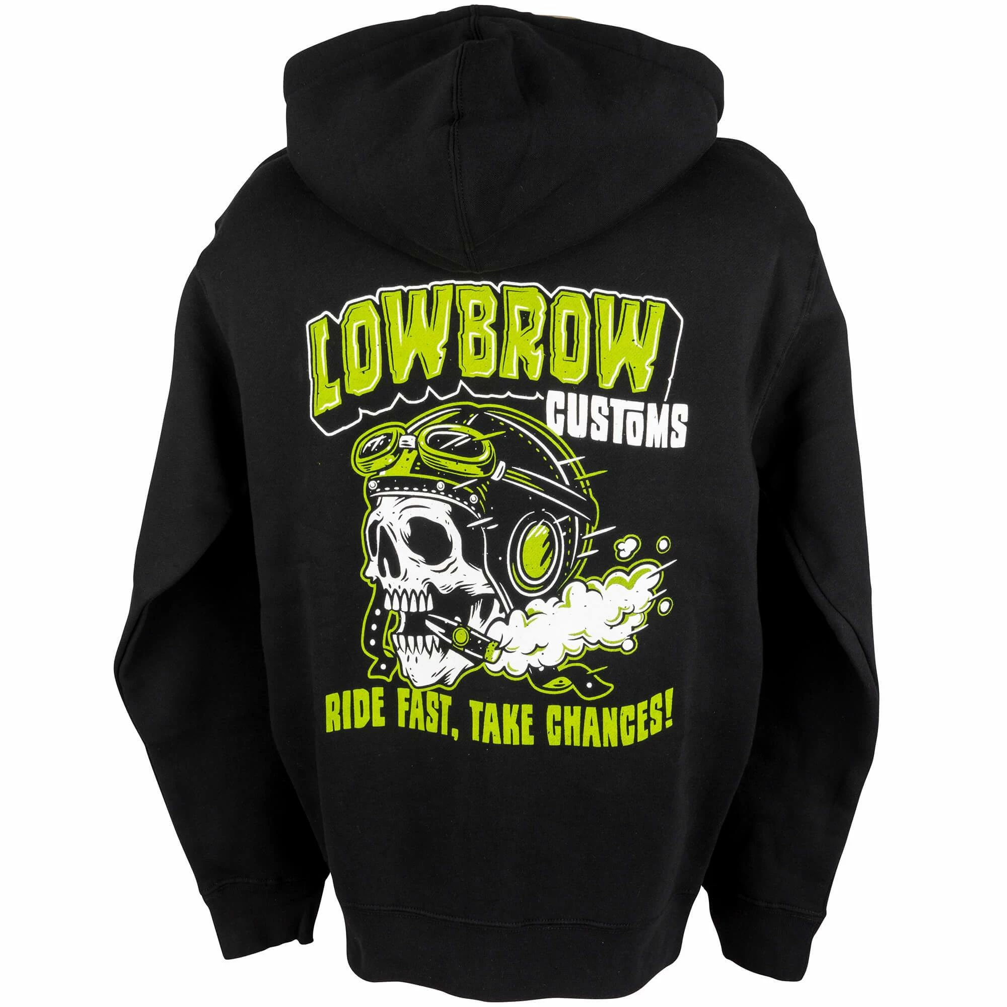 Lowbrow Customs Ride Fast Take Chances Zip-up Hooded Sweatshirt