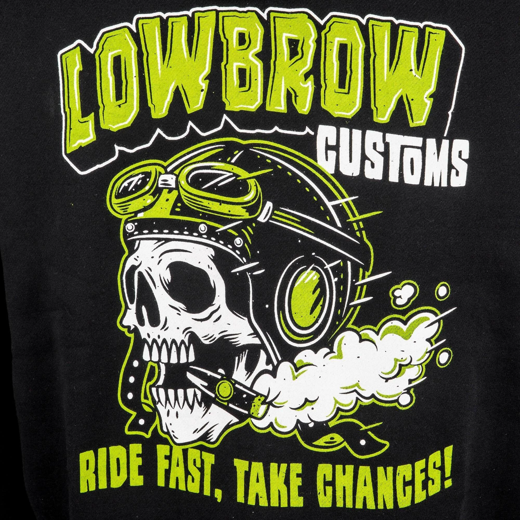 Lowbrow Customs Ride Fast Take Chances Zip-up Hooded Sweatshirt - Image 2