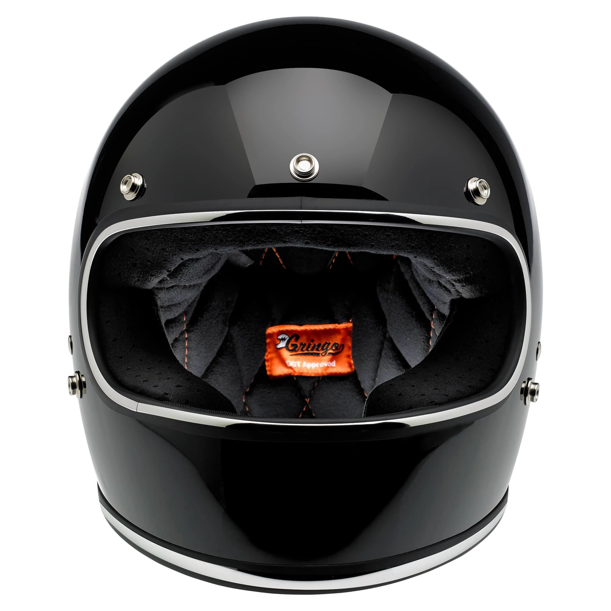 Biltwell Gringo DOT/ECE Approved Full Face Helmet - Gloss Black 2 Biltwell Gringo DOT/ECE Approved Full Face Helmet - Gloss Black - Image 2