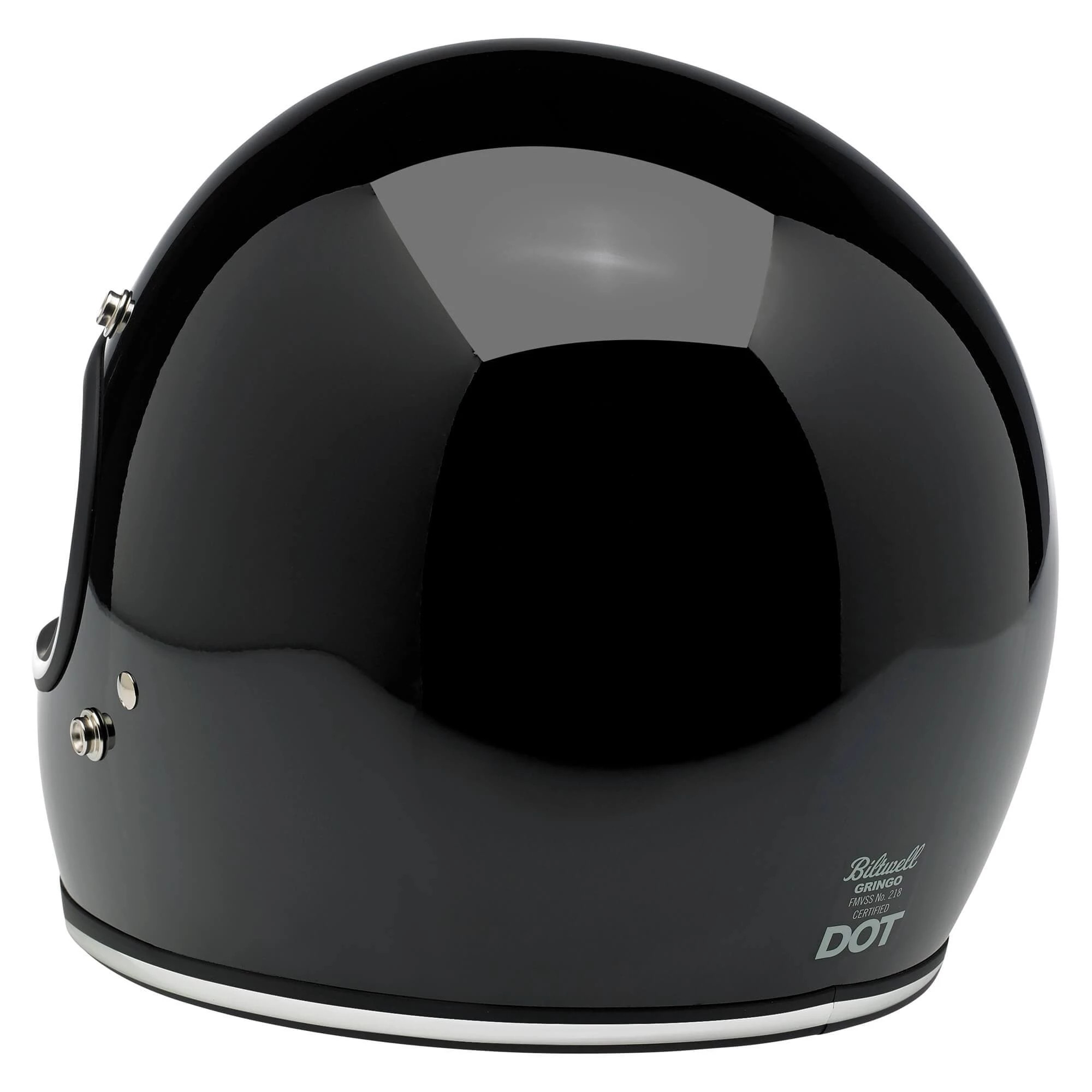 Biltwell Gringo DOT/ECE Approved Full Face Helmet - Gloss Black 6 Biltwell Gringo DOT/ECE Approved Full Face Helmet - Gloss Black - Image 6