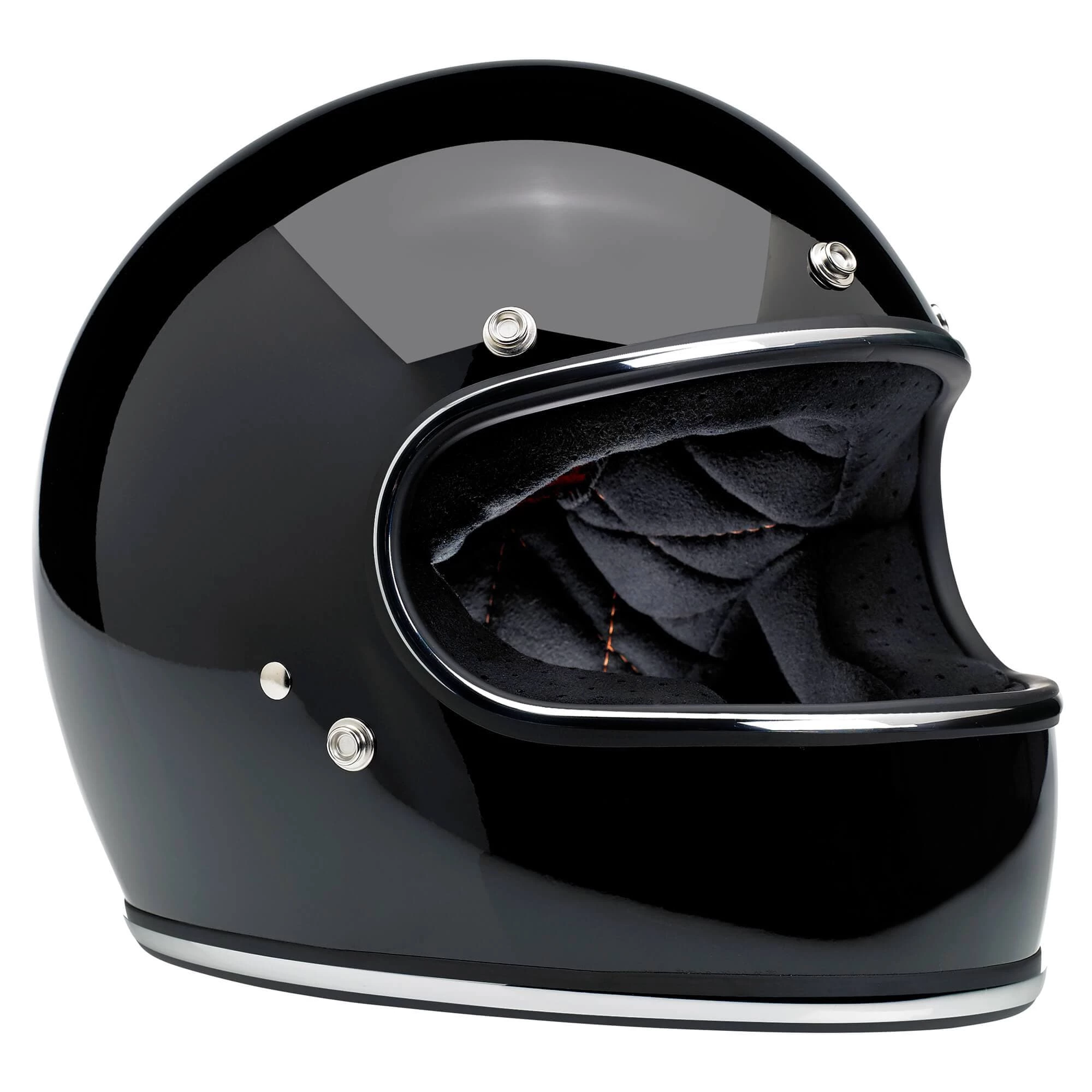 Biltwell Gringo DOT/ECE Approved Full Face Helmet - Gloss Black 4 Biltwell Gringo DOT/ECE Approved Full Face Helmet - Gloss Black - Image 4
