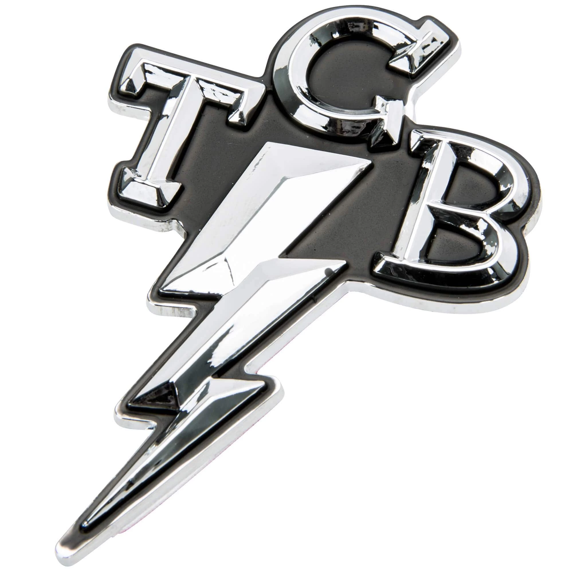 Lowbrow Customs TCB Takin' Care Of Business Chrome Stick-On 3D Emblem 1 Lowbrow Customs TCB Takin' Care Of Business Chrome Stick-On 3D Emblem