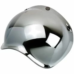 Biltwell Anti-Fog Bubble Shield - Chrome Mirror