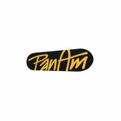 PanAm Oils Inc. Logo Sticker - Black / Yellow - Medium