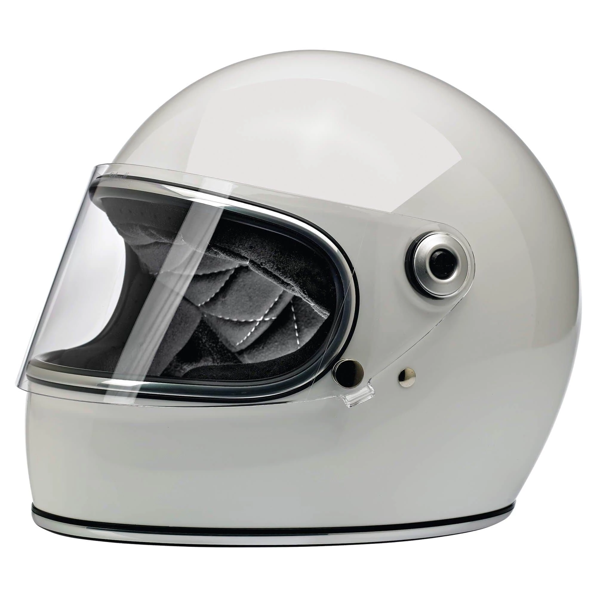 Biltwell Gringo S DOT/ECE Approved Full Face Helmet - Gloss White 1 Biltwell Gringo S DOT/ECE Approved Full Face Helmet - Gloss White