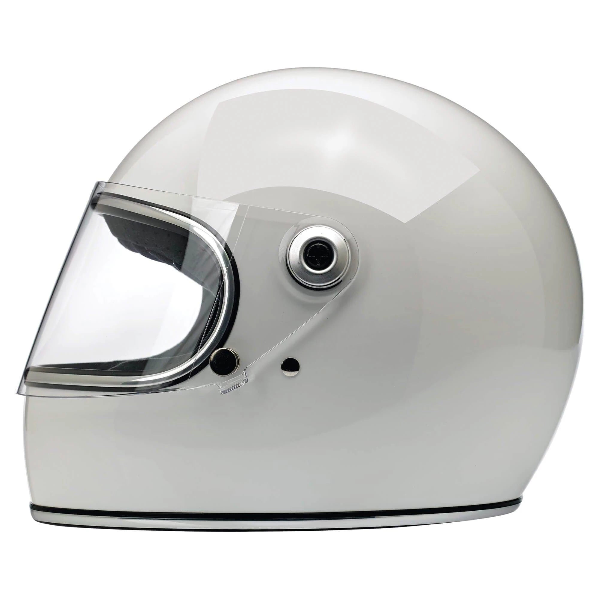 Biltwell Gringo S DOT/ECE Approved Full Face Helmet - Gloss White 4 Biltwell Gringo S DOT/ECE Approved Full Face Helmet - Gloss White - Image 4