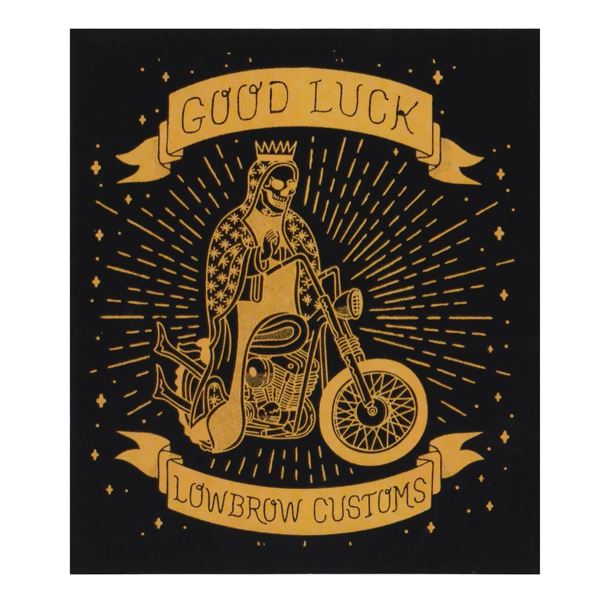 Lowbrow Customs Good Luck Sticker 1 Lowbrow Customs Good Luck Sticker