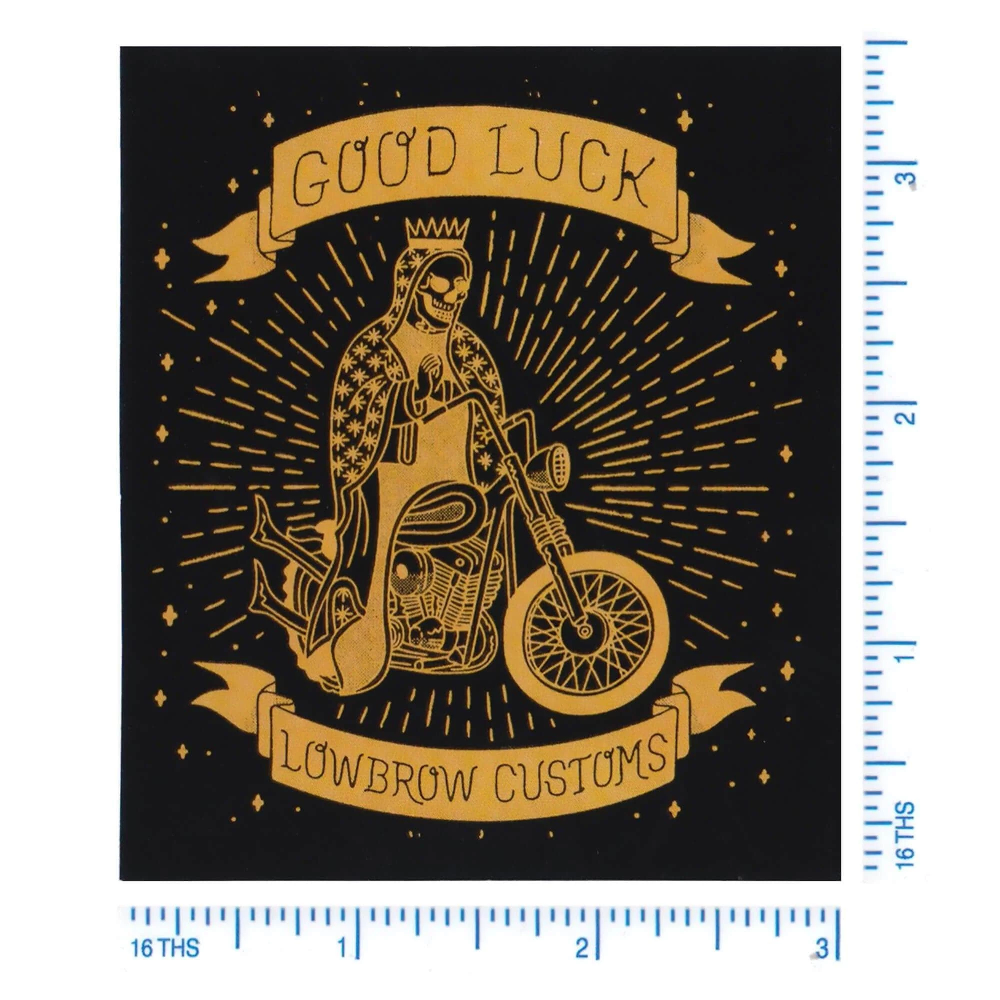 Lowbrow Customs Good Luck Sticker 2 Lowbrow Customs Good Luck Sticker - Image 2