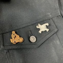 Lowbrow Customs Good Luck Lapel Pin -Motorcycle Accessories Shop 010128 lowbrow customs good luck lapel pin 4