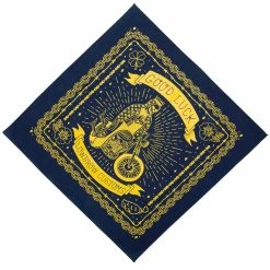 Lowbrow Customs Good Luck Bandanna - Made In The USA -Motorcycle Accessories Shop 010130 lowbrow customs good luck bandanna made in the usa navy 3e