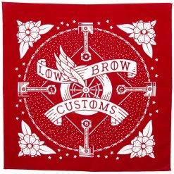 Lowbrow Customs Bandanna 3 Pack - Made In The USA -Motorcycle Accessories Shop 010131 Lowbrow Customs Winged Wheel Banner Bananna Made in the USA red 1 78815c0f eee6 4c1c 983d e49124eb3b12