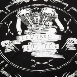 Lowbrow Customs Bandanna 3 Pack - Made In The USA -Motorcycle Accessories Shop 010132 Lowbrow Customs Knucklehead Bandanna Made in the USA Black 2 325606bb 2899 4494 928d 5c8698d74475