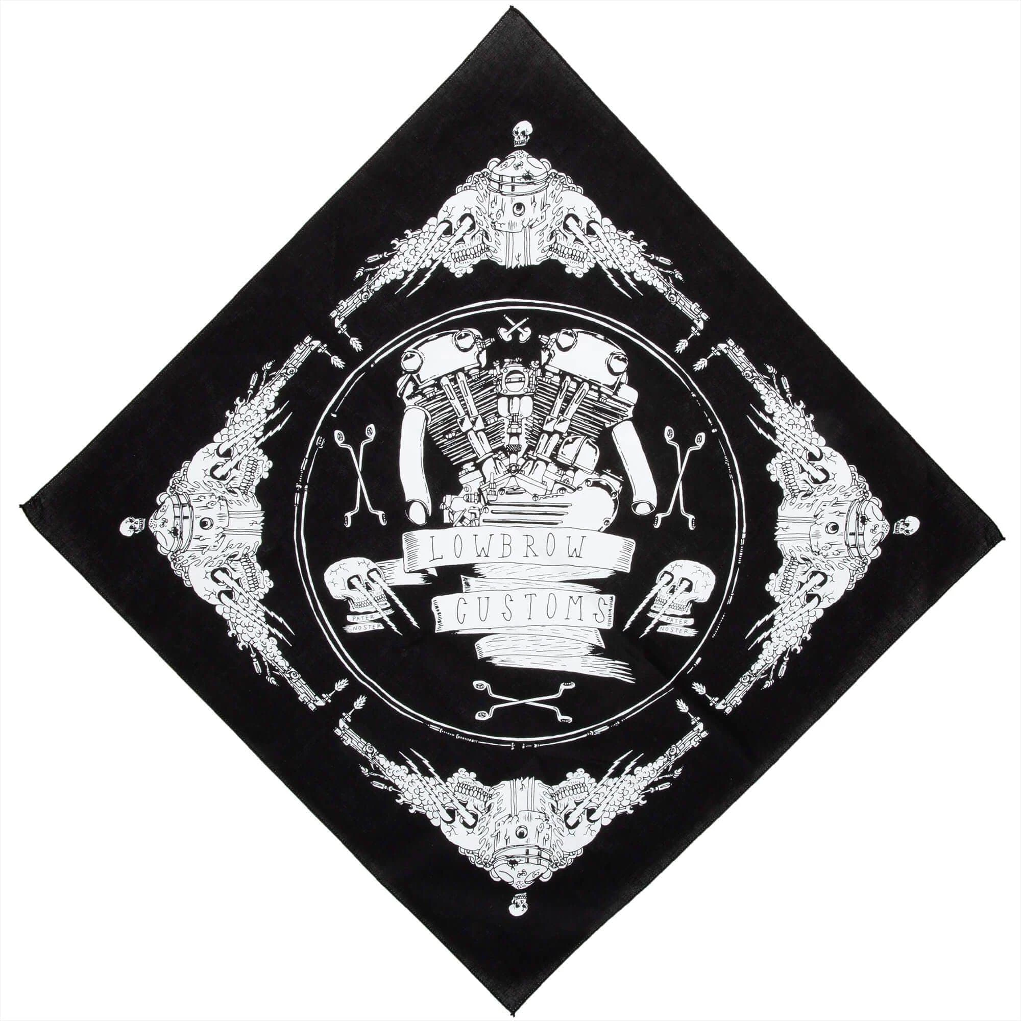 Lowbrow Customs Knucklehead Bandanna - Made In The USA 3 Lowbrow Customs Knucklehead Bandanna - Made In The USA - Image 3