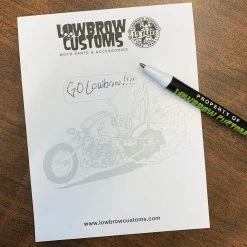 Lowbrow Customs Notepad -Motorcycle Accessories Shop 010388 lowbrow customs notepads 50 sheets 2 1