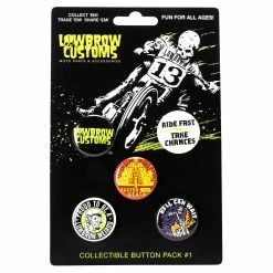 Lowbrow Customs Button Pack No. 1