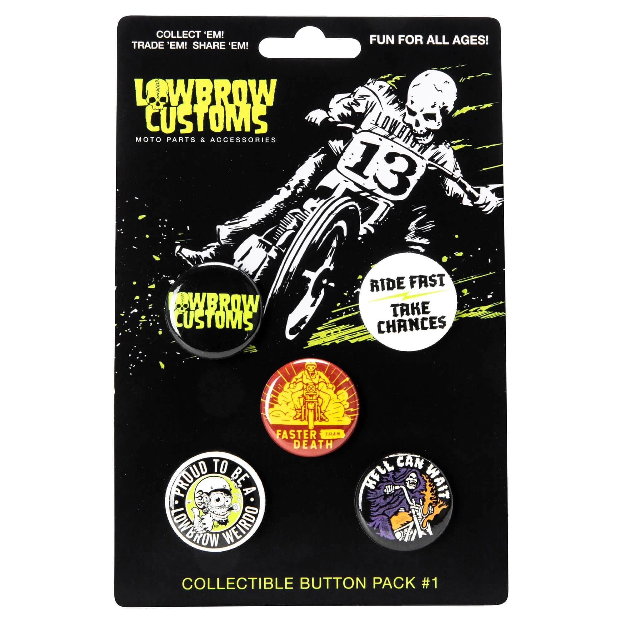 Lowbrow Customs Button Pack No. 1 1 Lowbrow Customs Button Pack No. 1