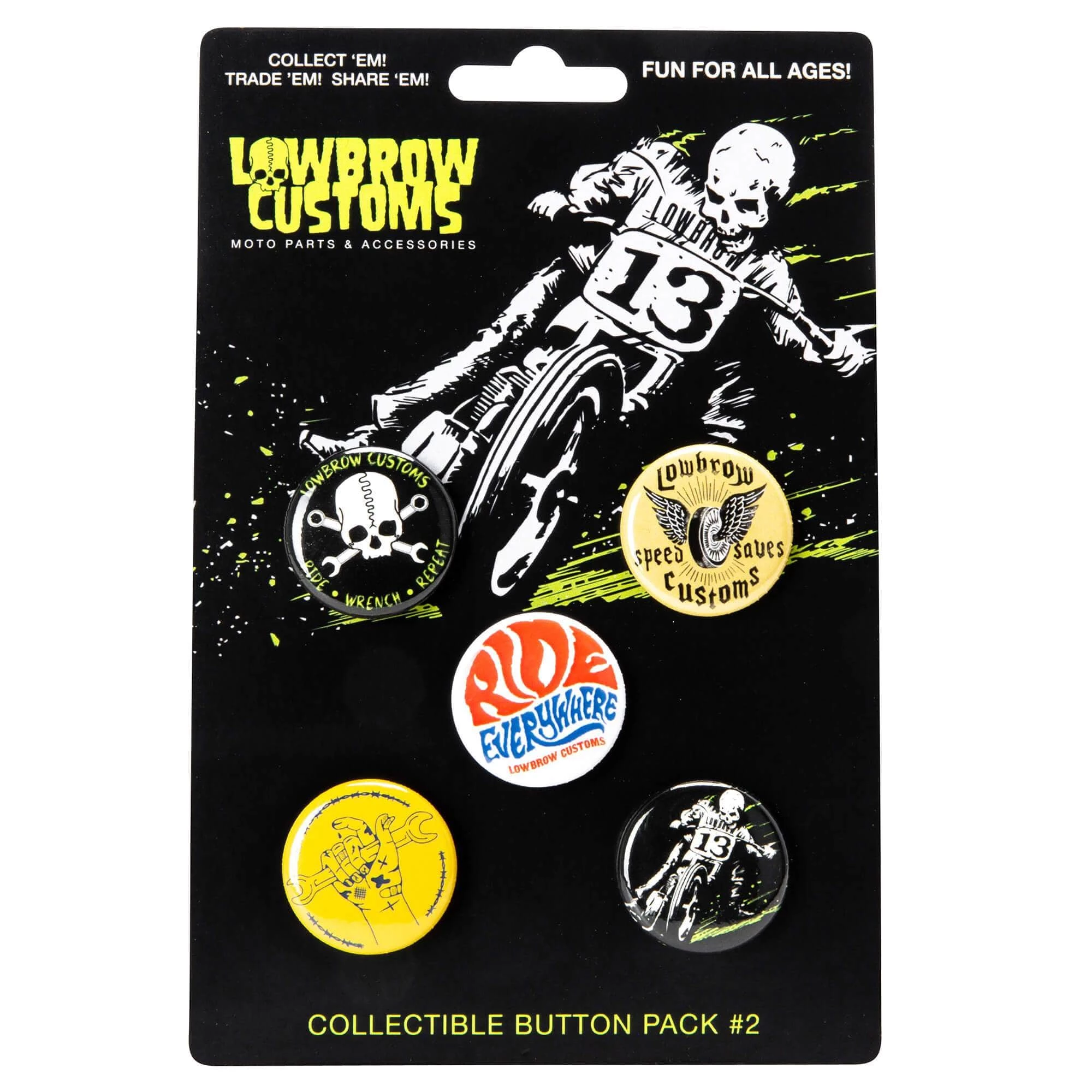 Lowbrow Customs Button Pack No. 2 1 Lowbrow Customs Button Pack No. 2