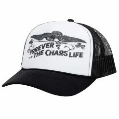 Forever The Chaos Life FTCL Racing - Otto Trucker Hat - Black & White