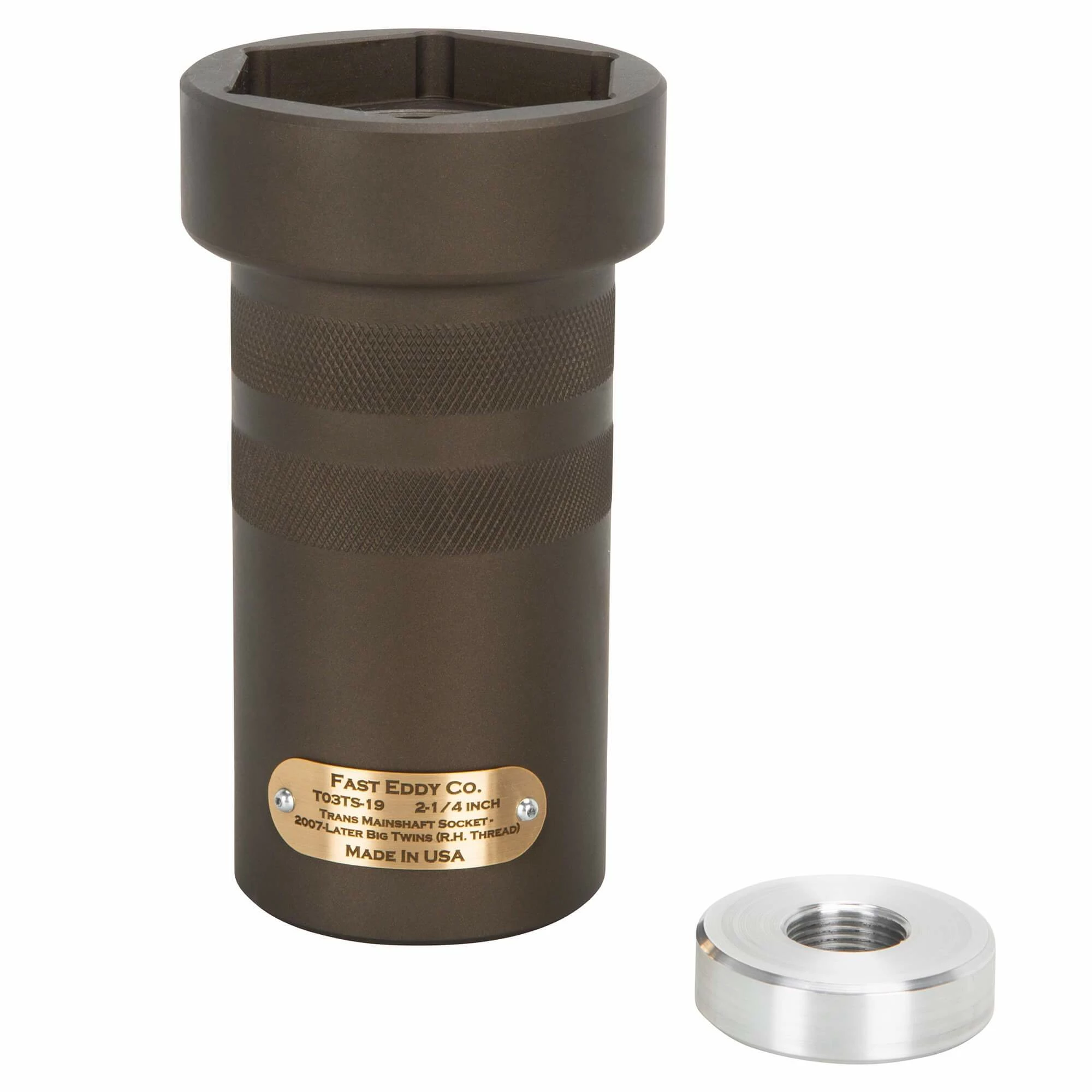 Fast Eddy Co. No. 10 Transmission Socket 2-1/4" For 2007 & Later Harley Big Twins 1 Fast Eddy Co. No. 10 Transmission Socket 2-1/4" For 2007 & Later Harley Big Twins