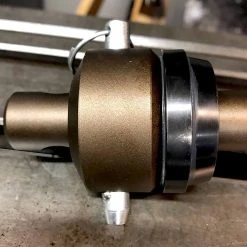 Fast Eddy Co. No.11 Motorcycle Neck Bearing Cup Installer -Motorcycle Accessories Shop 010848 Fast Eddy Co Motorcycle Neck BearingCup Installer Installed 3