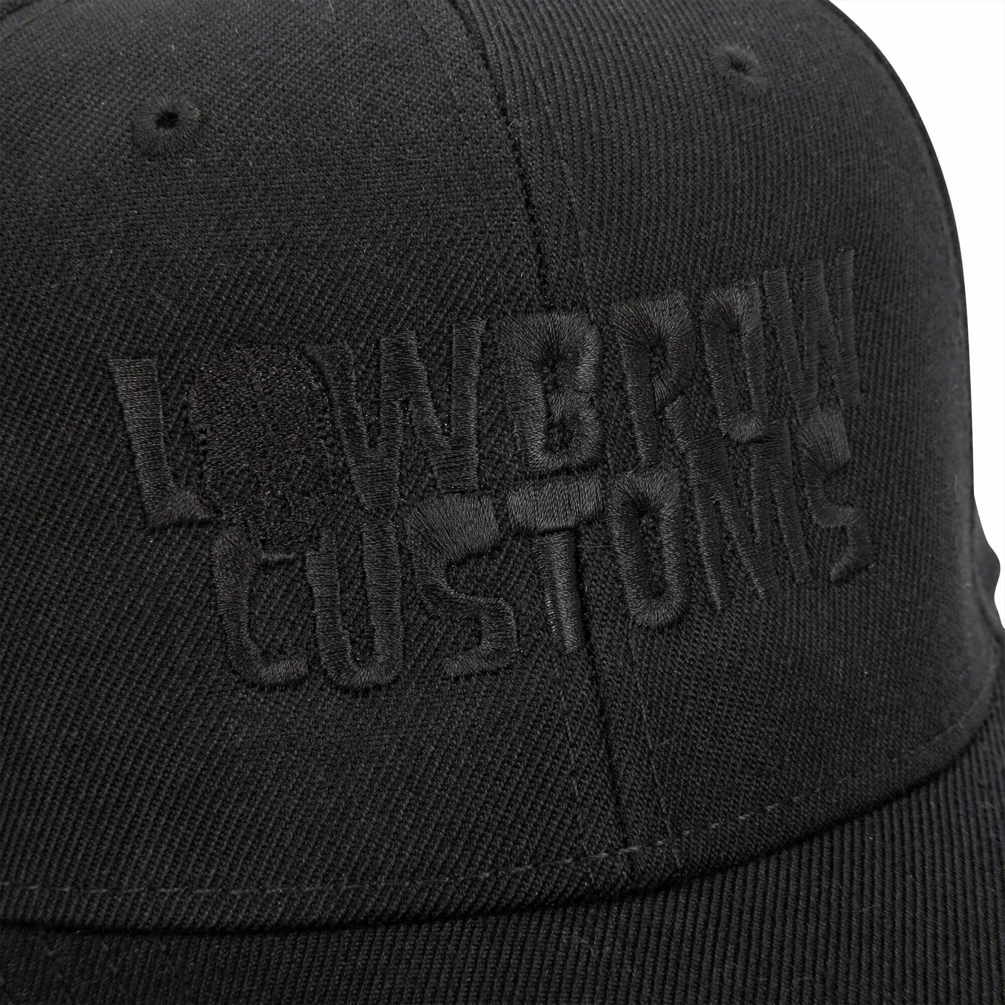 Lowbrow Customs Blackout Embroidered Snapback Hat 2 Lowbrow Customs Blackout Embroidered Snapback Hat - Image 2