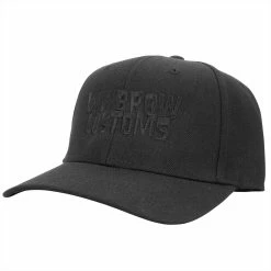 Lowbrow Customs Blackout Embroidered Snapback Hat 14 Lowbrow Customs Blackout Embroidered Snapback Hat -Motorcycle Accessories Shop 010877 Lowbrow Customs Blackout Embroidered Snapback Hat 4