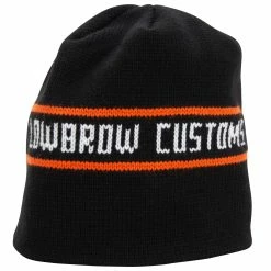 Lowbrow Customs Motor Company Knit Beanie Hat -Motorcycle Accessories Shop 011034 Lowbrow Customs Motor Company Knit Beanie Hat 3