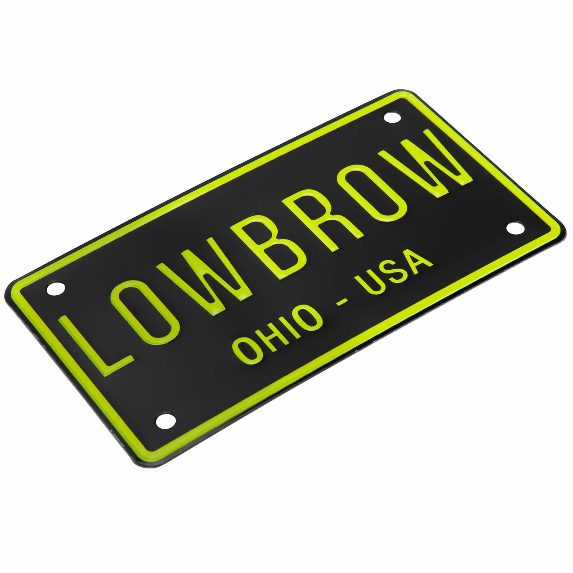 Lowbrow Customs LOWBROW Stamped Aluminum Bicycle License Plate 7 Lowbrow Customs LOWBROW Stamped Aluminum Bicycle License Plate - Image 7