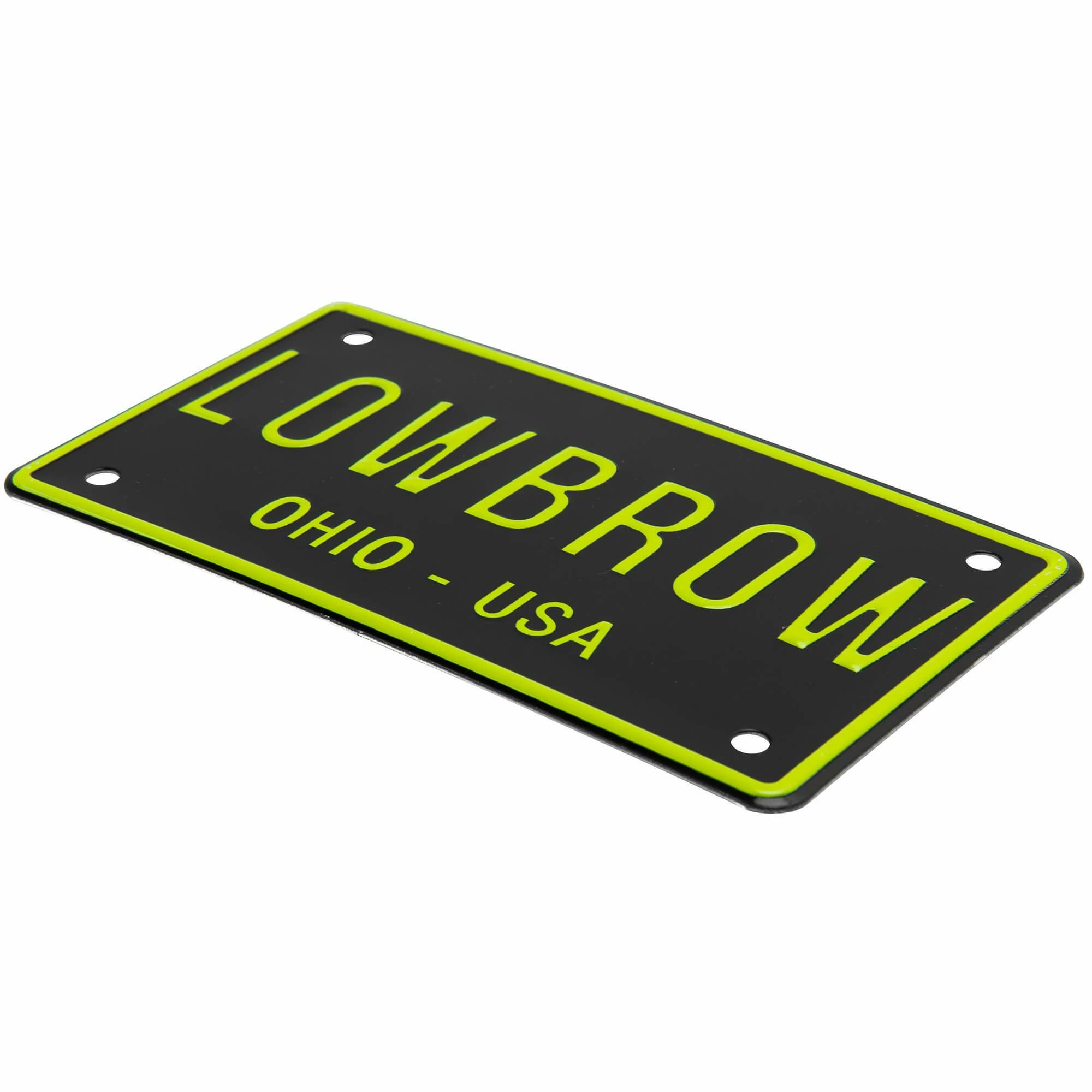 Lowbrow Customs LOWBROW Stamped Aluminum Bicycle License Plate 8 Lowbrow Customs LOWBROW Stamped Aluminum Bicycle License Plate - Image 8