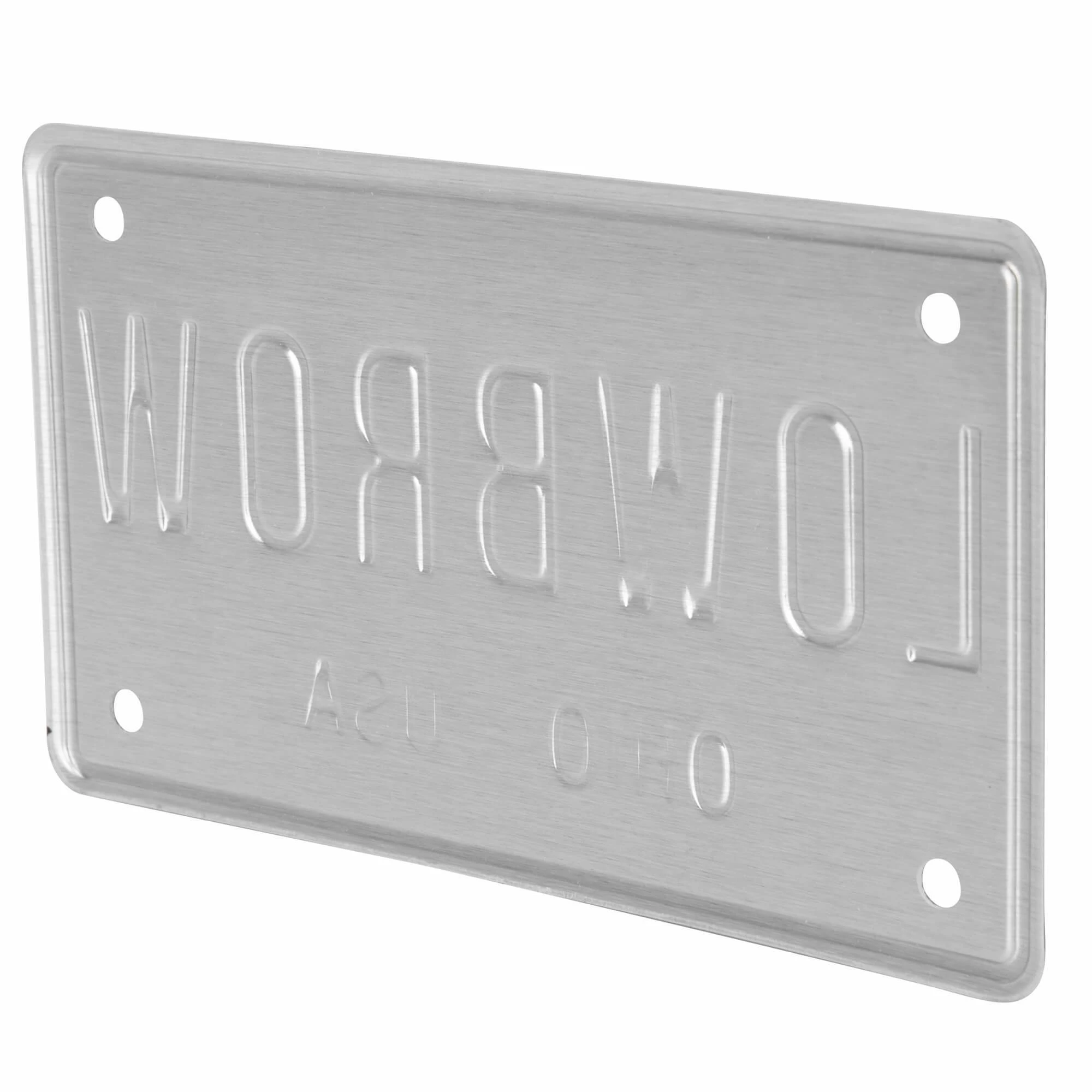 Lowbrow Customs LOWBROW Stamped Aluminum Bicycle License Plate 6 Lowbrow Customs LOWBROW Stamped Aluminum Bicycle License Plate - Image 6