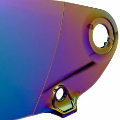 Biltwell Lane Splitter Gen 2 Shield - Rainbow Mirror -Motorcycle Accessories Shop 011207 Biltwell LaneSplitterGEN2SHIELD RainbowMirror 3