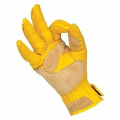 Biltwell Work Gloves - Gold -Motorcycle Accessories Shop 011220 Biltwell WorkGloves Gold 3