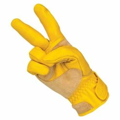 Biltwell Work Gloves - Gold -Motorcycle Accessories Shop 011220 Biltwell WorkGloves Gold 6