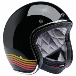 Biltwell Bonanza Helmet DOT Approved Helmet - Gloss Black Spectrum -Motorcycle Accessories Shop 011231 Biltwell Helmet Bonanza DOT GLOSSBLACKSPECTRUM 4