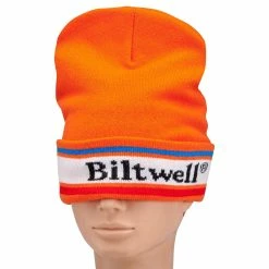 Biltwell Blaze Beanie - Orange -Motorcycle Accessories Shop 011916 Biltwell Beanie BlazeOrange 4