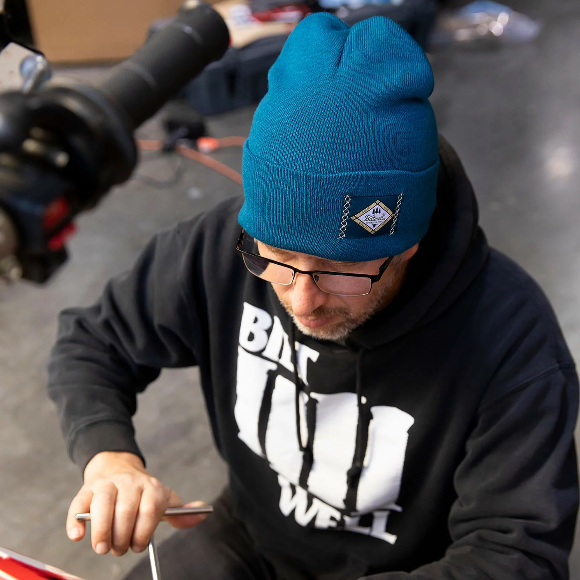 Biltwell Diamond Beanie - Teal 3 Biltwell Diamond Beanie - Teal - Image 3