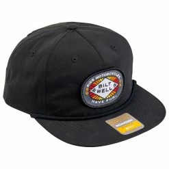 Biltwell RMHF 2 Snap Back Hat - Black -Motorcycle Accessories Shop 011919 Biltwell SnapBack RMHF2Black 1