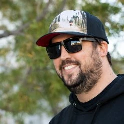 Biltwell Baja Snap Back Hat - Black/Red -Motorcycle Accessories Shop 012244 Biltwell Snap Back Baja Black Red 9