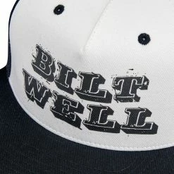 Biltwell Smudge Snap Back Hat - Black/White/Khaki 12 Biltwell Smudge Snap Back Hat - Black/White/Khaki -Motorcycle Accessories Shop 012245 Biltwell Snap Back Hat Smudge Black White Khaki 5