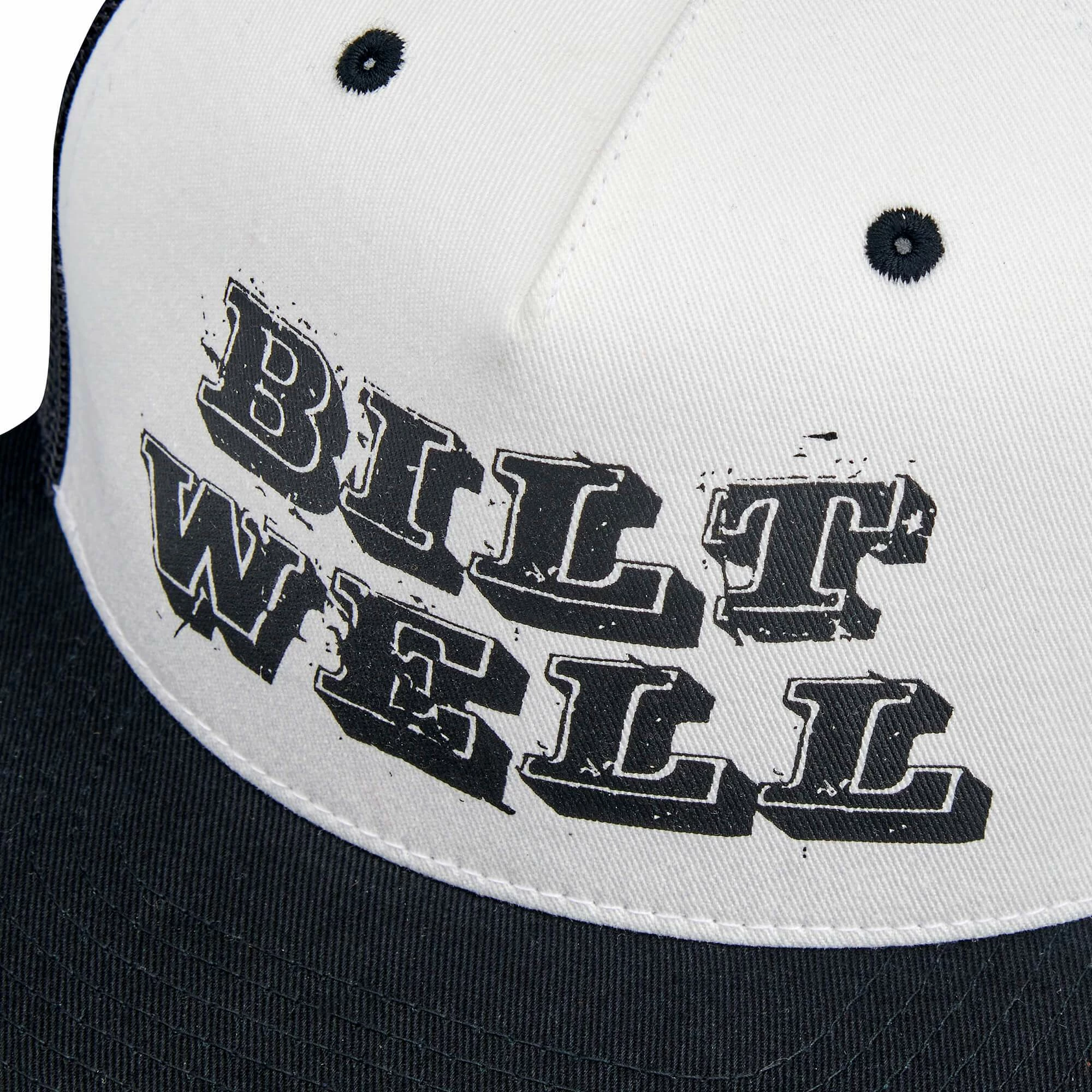 Biltwell Smudge Snap Back Hat - Black/White/Khaki 5 Biltwell Smudge Snap Back Hat - Black/White/Khaki - Image 5