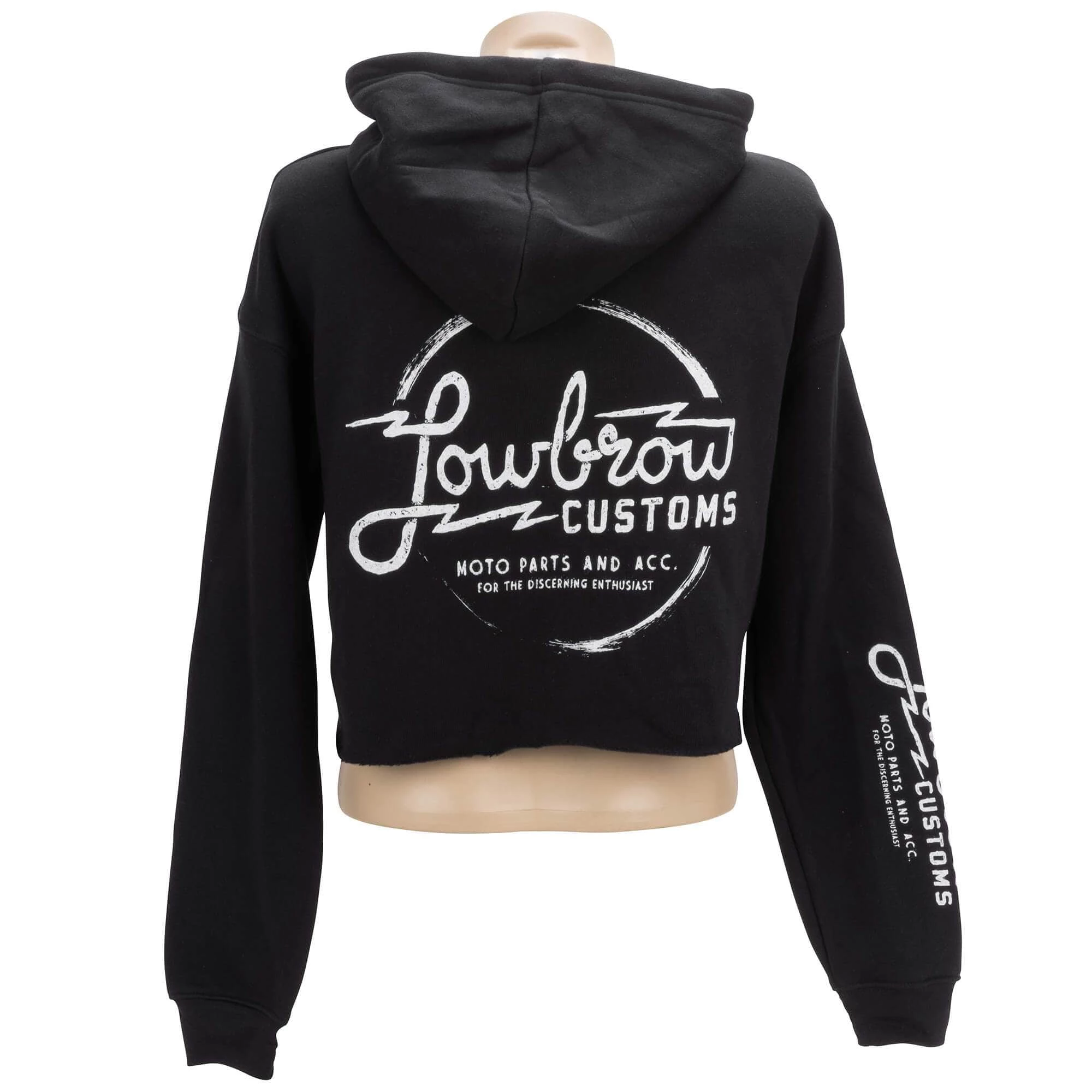 Lowbrow Customs Parts And Accessories Womens Cropped Hooded Sweatshirt 1 Lowbrow Customs Parts And Accessories Womens Cropped Hooded Sweatshirt