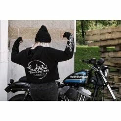 Lowbrow Customs Parts And Accessories Womens Cropped Hooded Sweatshirt 18 Lowbrow Customs Parts And Accessories Womens Cropped Hooded Sweatshirt -Motorcycle Accessories Shop 012320 Lowbrow Customs PartsandAccessoriesWomensCroppedHoodedSweatshirt 4