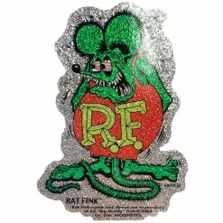 Mooneyes Rat Fink Metalflake Decal